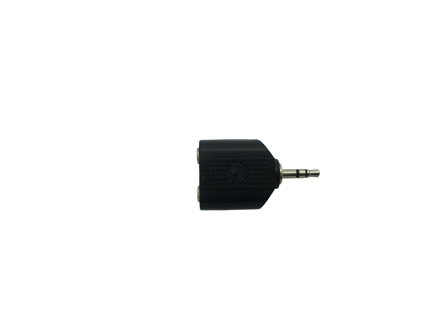 3.5mm 3 Pole Stereo Jack Plug to 2x 3.5mm Stereo Jack Sockets - Black